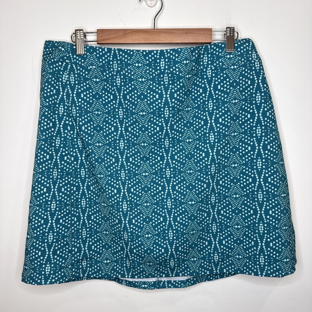 NEW Rip Skirt Hawaiian Geometric Mini XL Green Hook and Loop Wrap Beach Summer